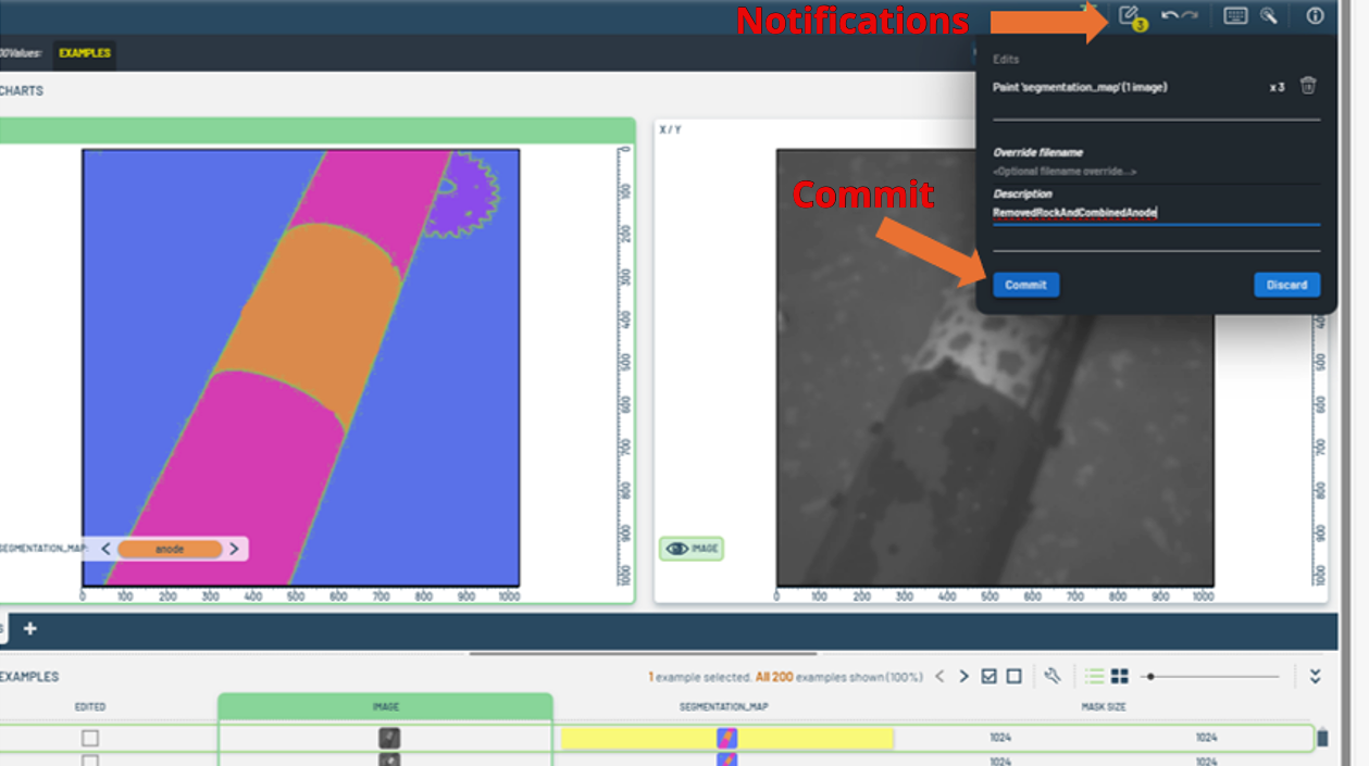 notifications &amp; commit