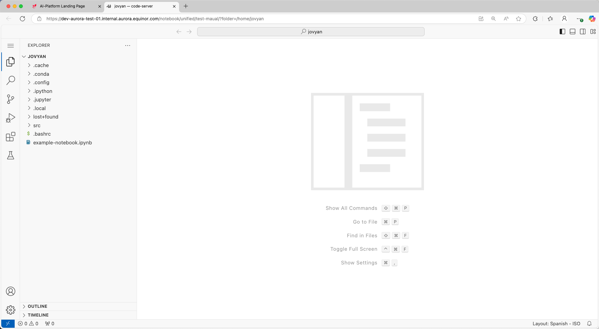 VS Code IDE for your notebook