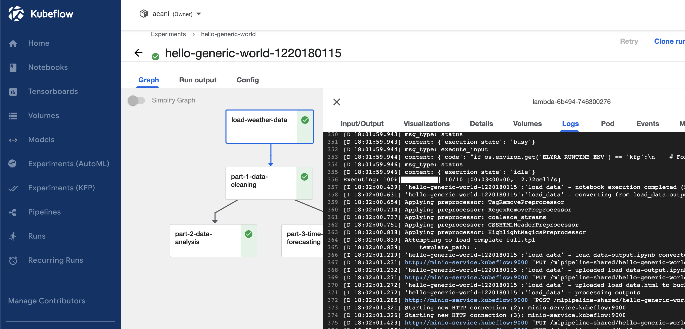 Elyra monitor example