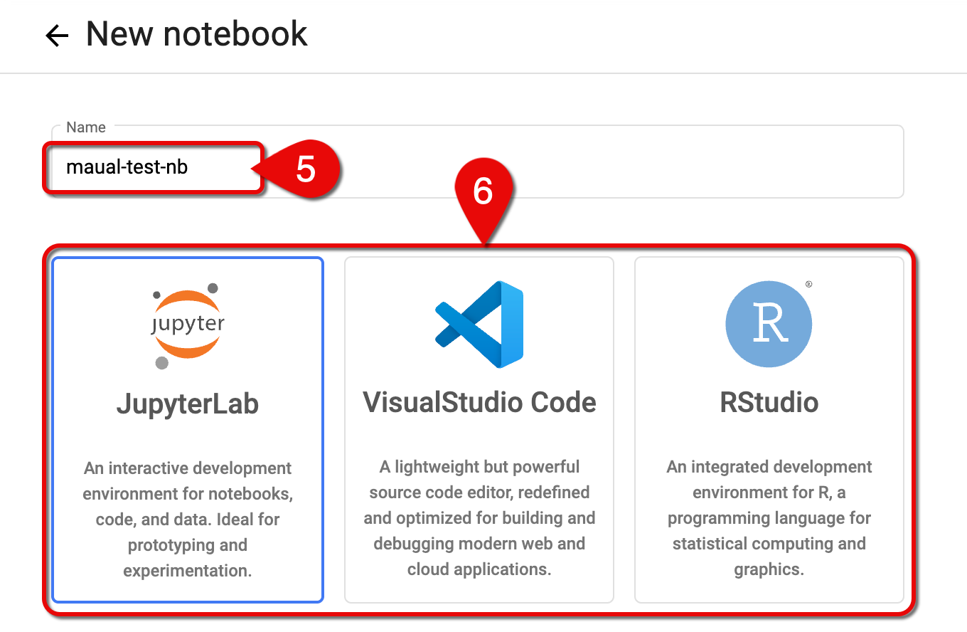 Available notebook types